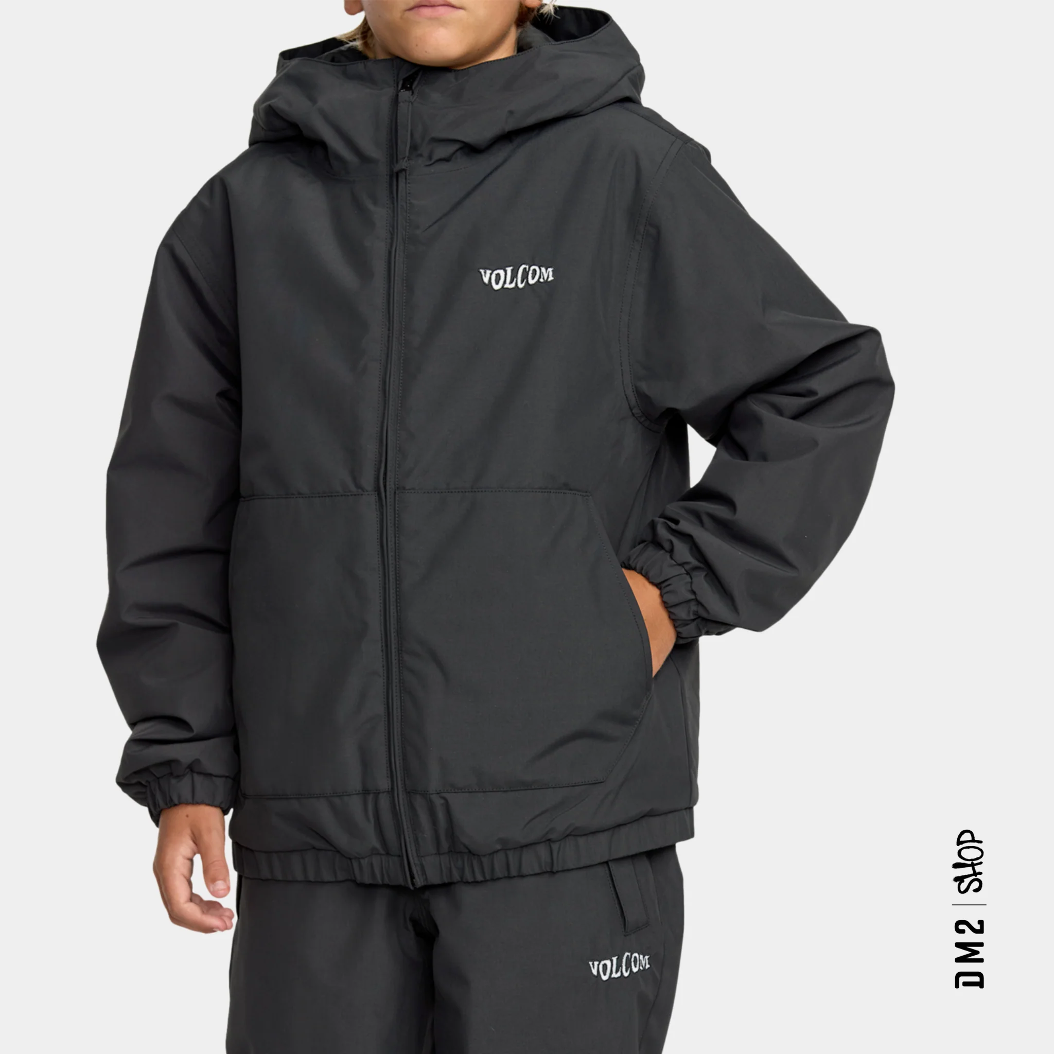 MANTEAU SNOW ISOLÉ - CHAOS FULL ZIP NOIR - JUNIOR – Image 4