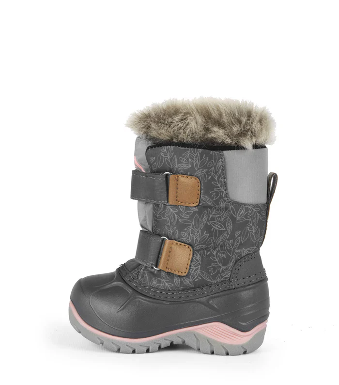 BOTTES HIVER POUR ENFANT, FUNKY GRIS (11 et 12) – Image 3