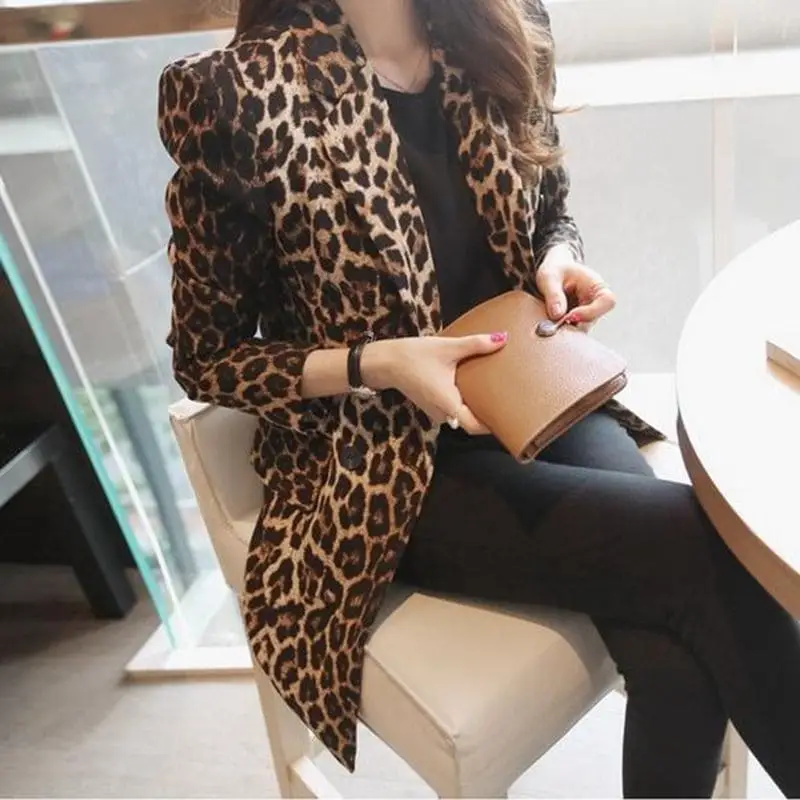 Blazer Léopard Long
