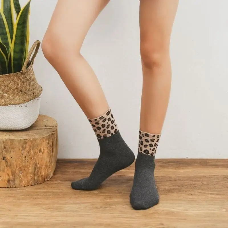 Chaussettes Motif Léopard – Image 2