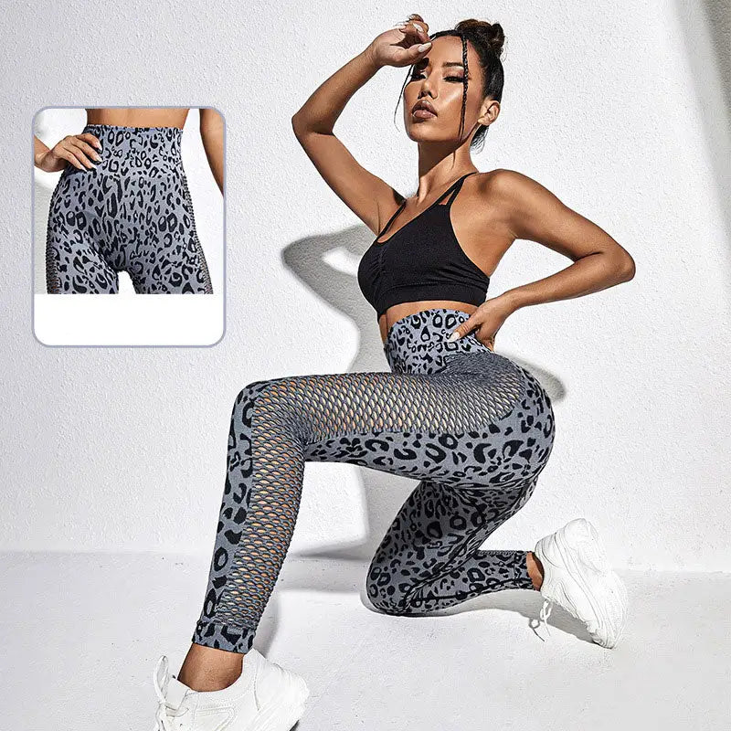 Legging Gris Léopard – Image 3