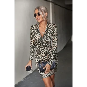 Robe Chic Imprimé Léopard