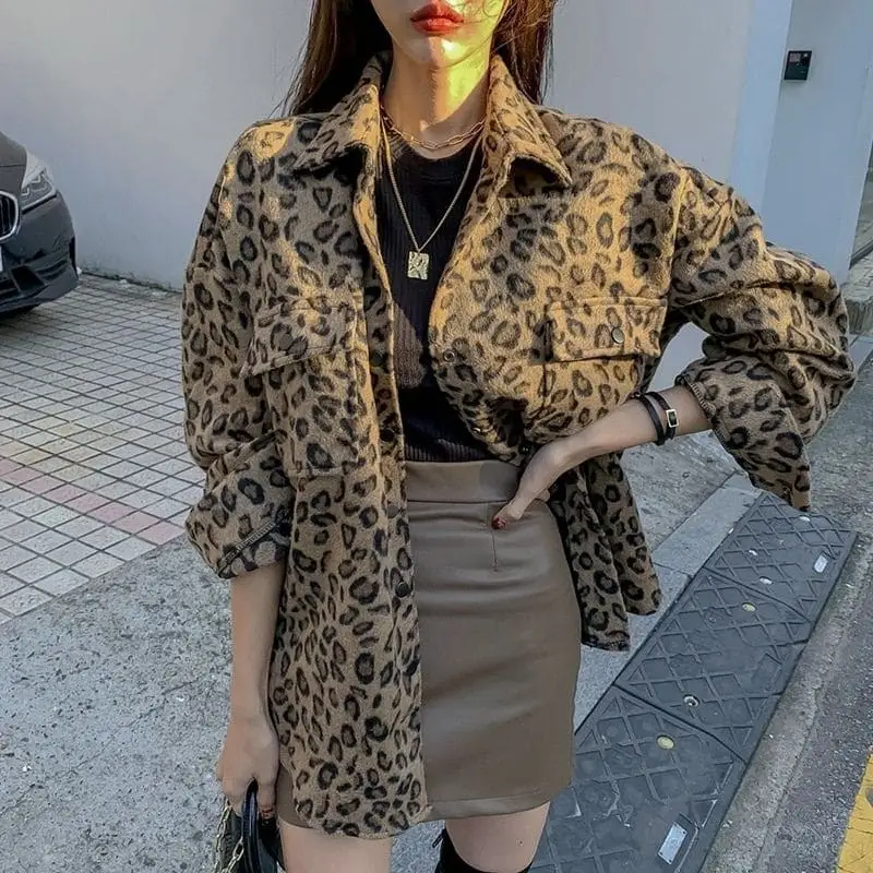 Veste Imprimée Léopard Oversize – Image 2